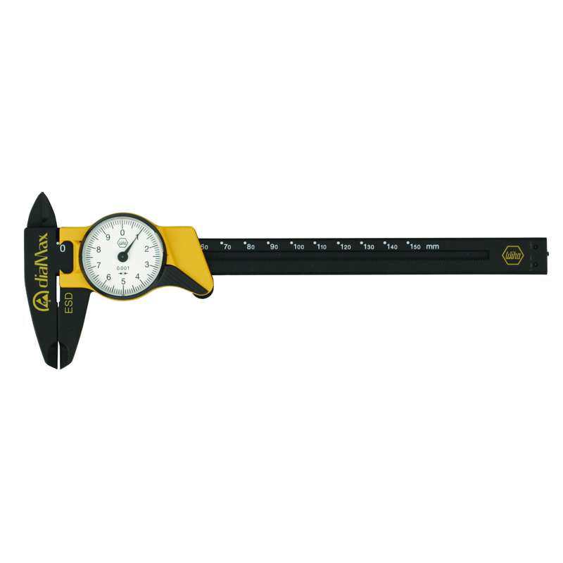 ESD Safe Dial Caliper, Inch, 0.001" Resolution